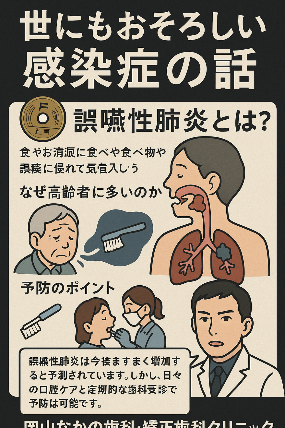 【世にもおそろしい感染症の話 〜その正体は「誤嚥性肺炎」〜】
