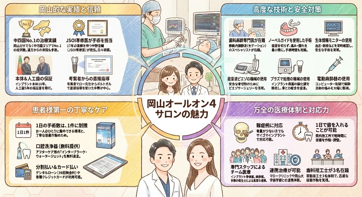 食べる喜びと笑顔を支える、当院のオールオン4へのこだわり