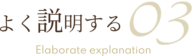 よく説明する 03